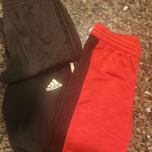 Adidas Kids Black, Charcoal Grey, and Black/Red Old Navy Joggers